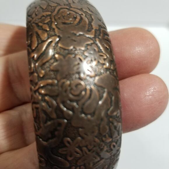 Two bracelets one copper colored bangle one multi chain faux - Picture 9 of 13